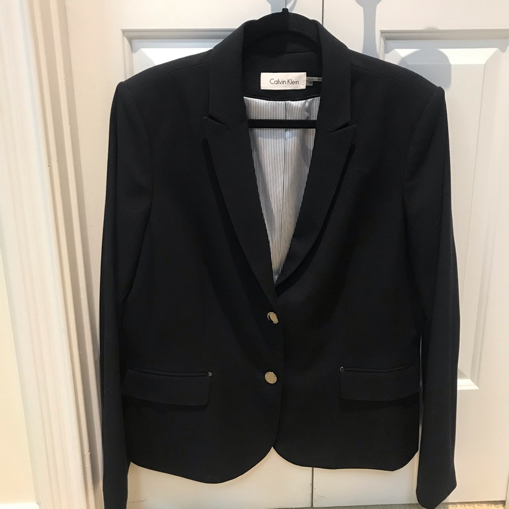 Calvin Klein classic black blazer- 16